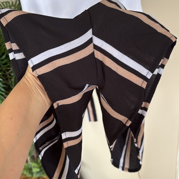 Brand New J for Justify Romper Striped Shorts w/ White Spaghetti Strap Tank Top - Picture 8 of 15